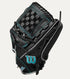 Wilson A500 Siren 12" Softball Glove Rht 2-Piece Closed Web Blk/Teal-Wilson-Sports Replay - Sports Excellence