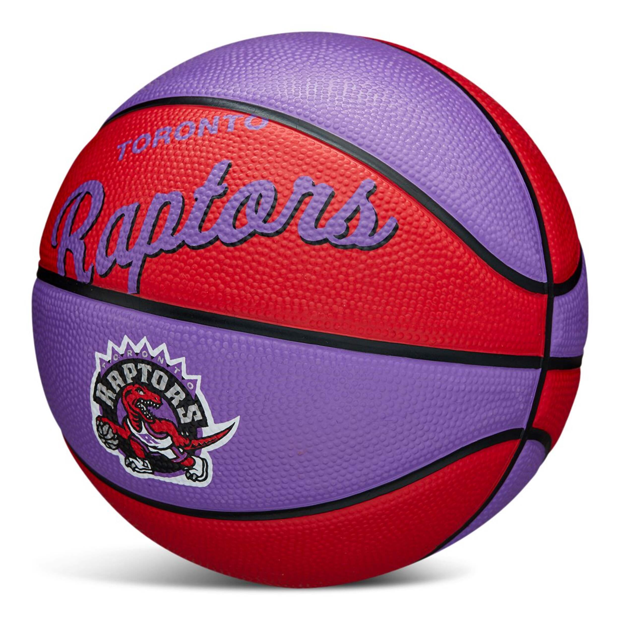 Wilson Nba Team Retro Mini Toronto Raptors Basketball Sz 3-Wilson-Sports Replay - Sports Excellence