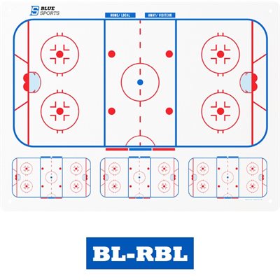 Blue Sports Hockey Rigid Board 32" X 44"-Sports Replay - Sports Excellence-Sports Replay - Sports Excellence