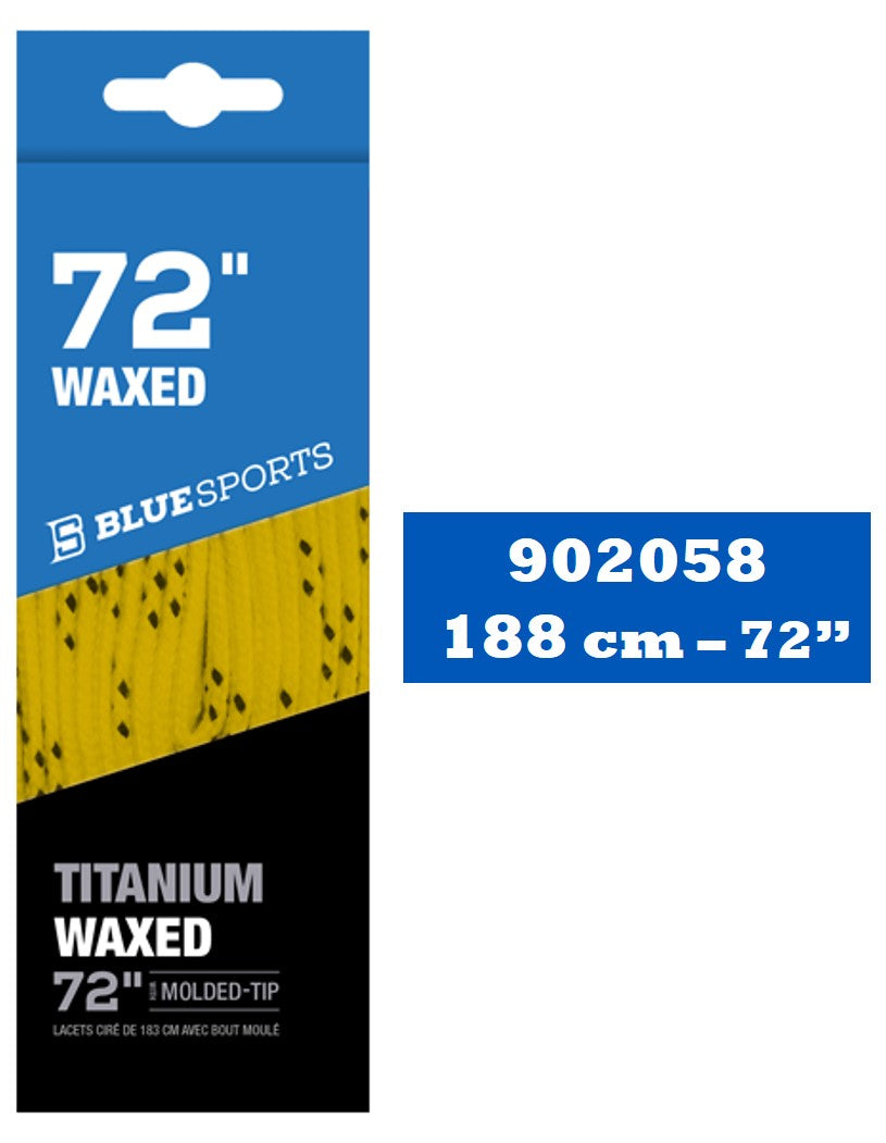 Blue Sports Titanium Waxed Hockey Laces-Blue Sports-Sports Replay - Sports Excellence