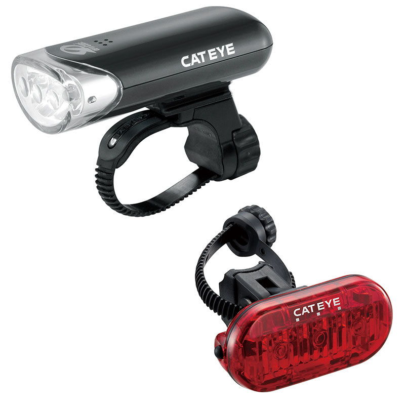 Cateye Omni 3 Bike Light Set Hl-El 135-Cateye-Sports Replay - Sports Excellence
