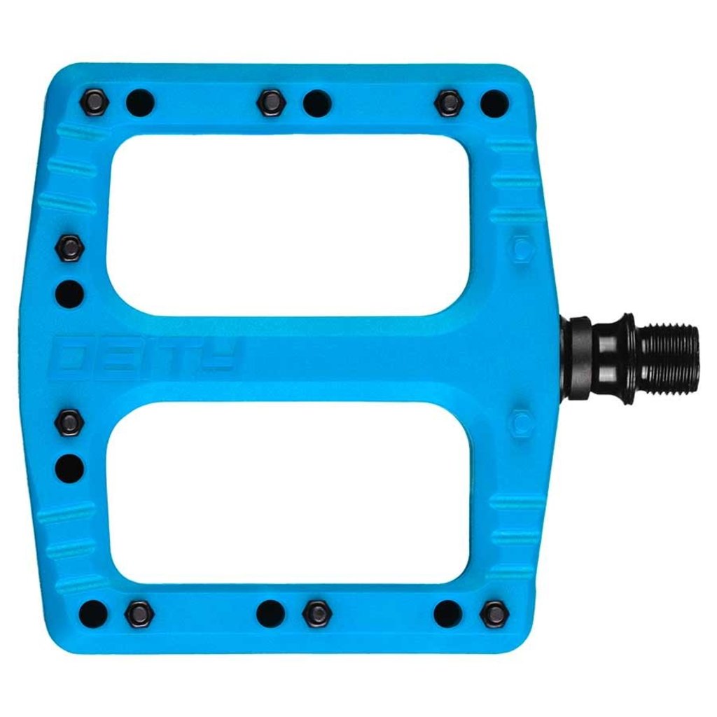 Deity Platform Pedals Nylon, Spindle: Cr-Mo, Blue, Pair-Sports Replay - Sports Excellence-Sports Replay - Sports Excellence