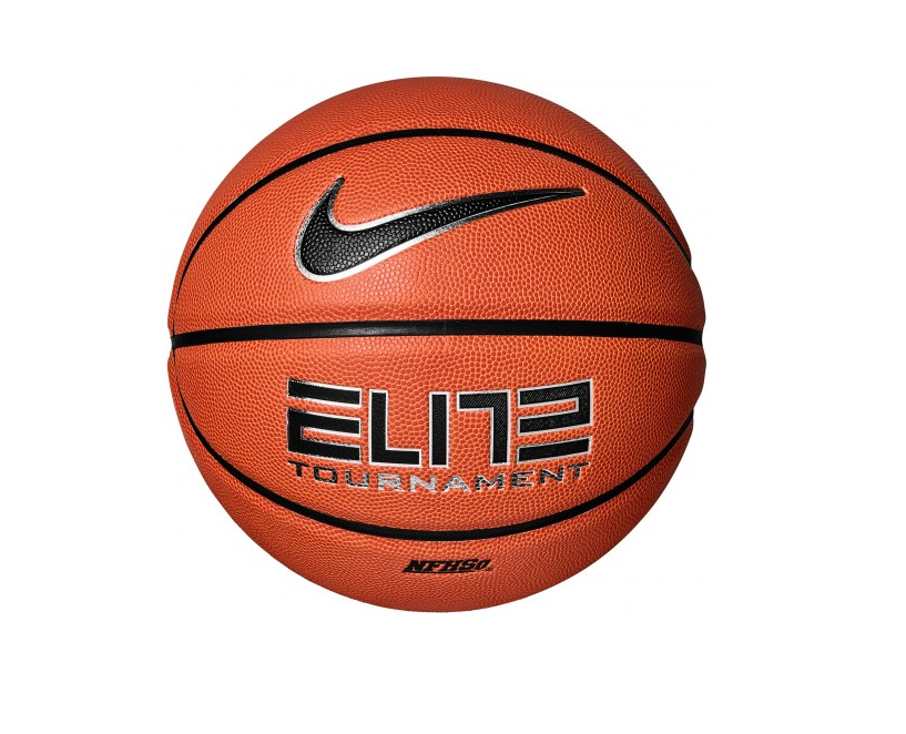 Nike Elite Tournament 8P Nfhs Basketball 07 Amber/Blk/Metsil-Nike-Sports Replay - Sports Excellence