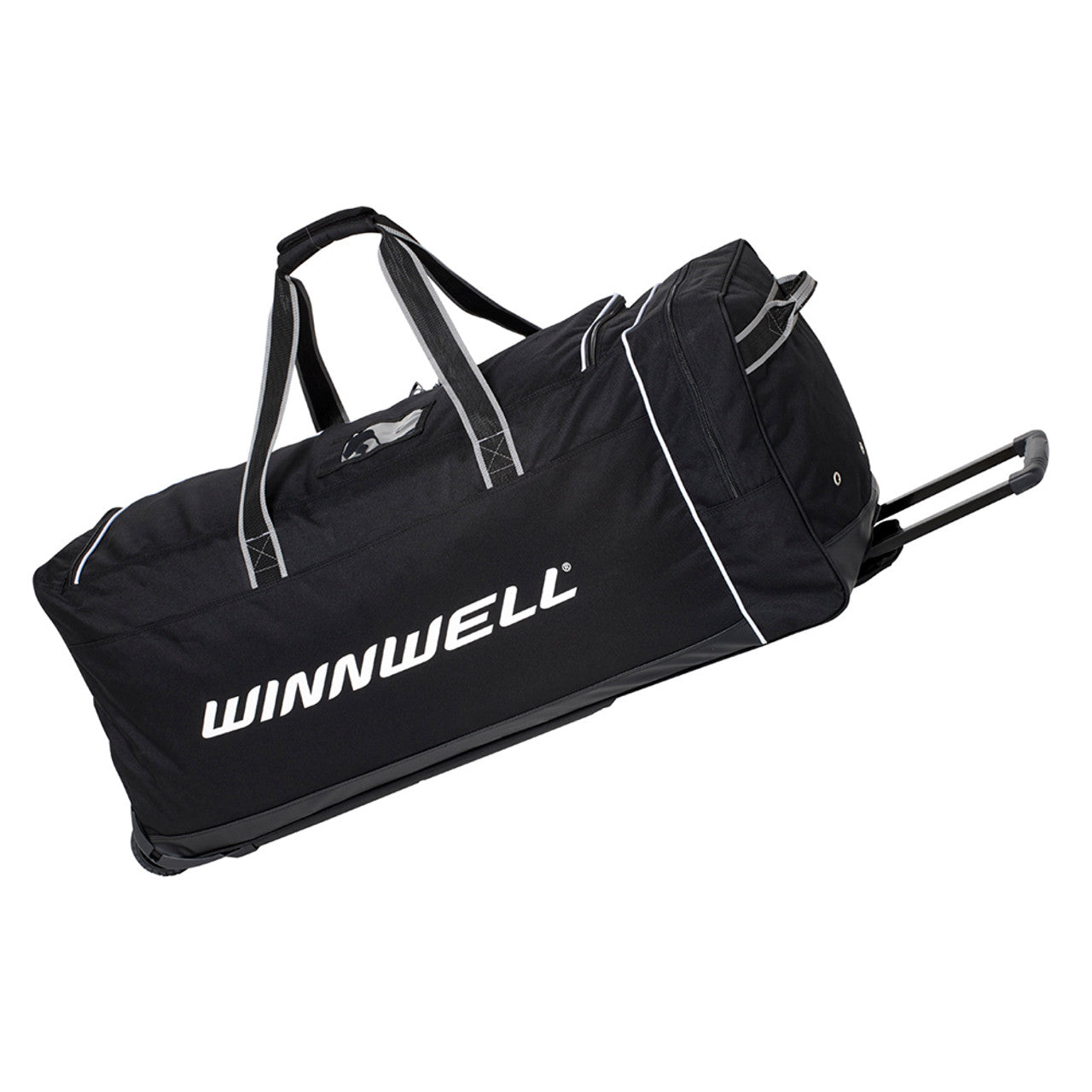 Winnwell Premium Wheel Bag W/Telescopic Handle Junior Black-Sports Replay - Sports Excellence-Sports Replay - Sports Excellence